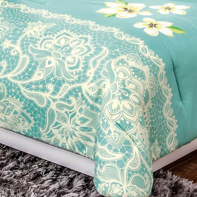 Coordinado de Edredon verde Jasmin